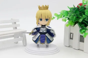 Anime Usodo Bivanja Noč Sablja, Kralj Vitez Ver PVC Dejanje Slika Zbirateljske Model lutka igrača 10 cm