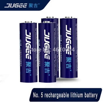 4pcs JUGEE 1,5 v 3000mWh AA polnilne Li-polymer li-ionska litij-polimer baterija dober, kot kentli ne vključujejo chrger