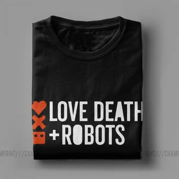Moške Ljubezni, Smrti Roboti Nov Logo Majica Bombažna Oblačila Novost Kratek Rokav Krog Vratu Tee Ideja za Darilo T-Shirt Plus Velikost 4XL 5XL