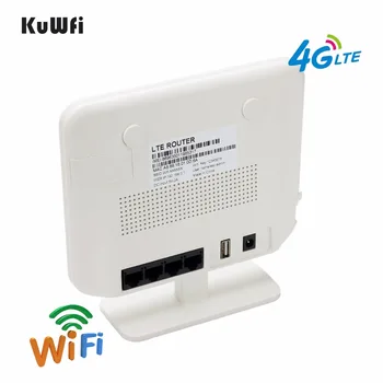 Odklenjena 4G LTE Wifi Usmerjevalnik RJ45 LAN Vmesnik Podpira 4G Kartice SIM Solt 150Mbps Prenosni Brezžični Usmerjevalnik Z Zunanje Antene