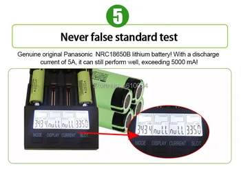 4pc Panasonic prvotne 3,7 v 18650 3400mah litijeva baterija za ponovno Polnjenje NCR18650B Za Svetilke zavore računalniki