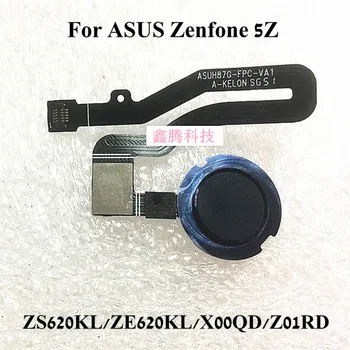 Original Prstnih Senzor Skener Za ASUS Zenfone 5Z ZS620KL ZS620KL ZE620KL X00QD Z01RD Dotik ID Domov gumbi Flex kabel