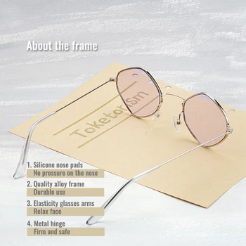 Toketorism Modi Parcelo, sončna Očala Kovinski Okvir Ultralahkih Retro Odtenkih za Ženske 576
