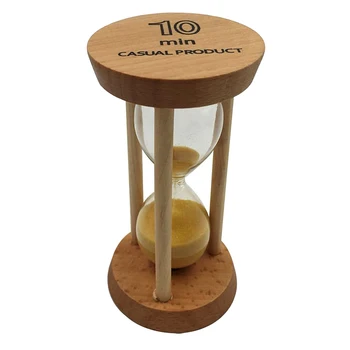MagiDeal 10 Minut Lesene Sandglass peščena ura Pesek Časovnik za Učilnico za Poučevanje, Kuhinja, Kuhanje