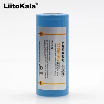 1PCS LiitoKala 26650-50A 5000mAh 26650 baterije Li-ion, 3.7 v, Baterije za ponovno Polnjenje za Svetilko 20A 3,6 V Moči baterije