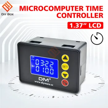 DM-1.37 palčni LCD-Zaslon Mikroračunalniška Čas Krmilnik Digitalni Časovni Zamik Rele DC 12V DC 24V AC 110 220V Dvojno LED Digitalni Rele