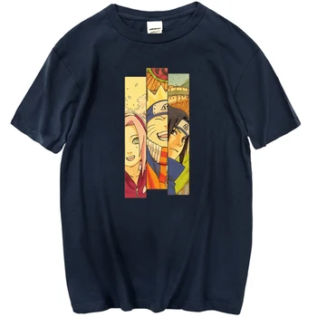 Japonske Anime Naruto Haruno Sakura T Shirt Bombaža, Kratek Rokav Moške Majice S Kratkimi Rokavi Punk Hip Hop T-Majice Letnik Crewneck Vrhovi Ulične