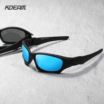 KDEAM Klasičnih Ogledalo Polarizirana sončna Očala Moški Šport buljiti Vožnje Nočno vizijo Očala Ženske UV400 zaščito, Z ohišjem, ki je KD0623