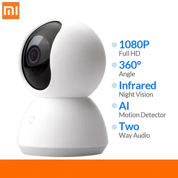 Xiaomi Mijia Mini IP Kamera, Wifi 1080P HD Ir Night Vision 360-Stopinjski Brezžični Wi-fi CCTV Kamero Smart Home Security Kamera