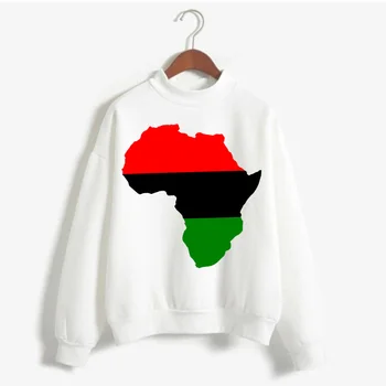 Afrika Zemljevid Grafični Trenirke Ženske Obleke 2020 Harajuku Ženski Puloverji S Kapuco Estetske Belo Tiskanje Puloverji Šport Ulične