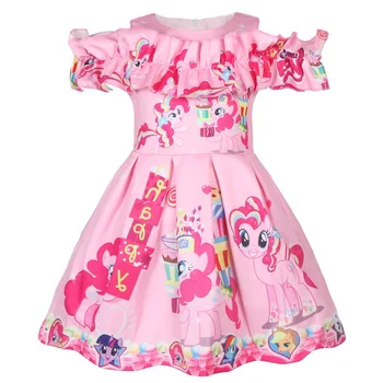 2021 Novo Moj mali Dekleta Obleko brez Rokavov ponija Obleke Pomlad poletje Bombaž Halloween Dekle Cvetje za Otroke Dekle elegantno Obleke