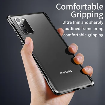 Za Samsung Note 20 Ultra Odbijača Ultra Tanek Kovinski Aluminija Odbijača Primeru Pokrovček za Samsung Galaxy Note 20 Ultra Note20 Note20Ultra