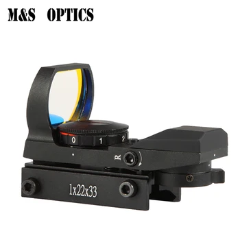 M&S OPTIKA 1x22x33 Štiri Mrežice za Fotografiranje Optični Holografski Airsoft Viewer Red Dot Točke Zračno Puško za Lov Pogled Področje uporabe