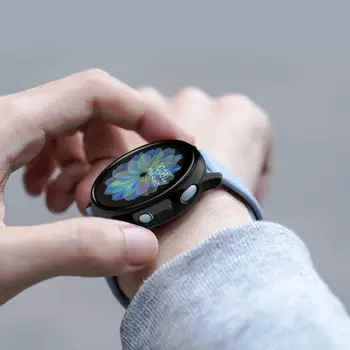 Za Samsung galaxy watch aktivna 2 44 mm 40 mm Zaslon Patron Primeru Vse Okoli pokrova odbijača+ Steklo film za aktivno 2 Pribor