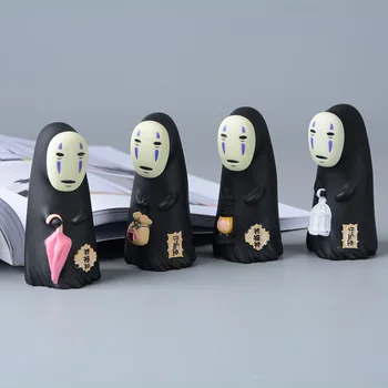 Studio Ghibli Živahen Stran Ni Obraz Človeka, Vinil Akcijska Figura, Hayao Miyazaki Anime Kaonashi Model 8 cm Dekoracija Lutka Otroci Igrače