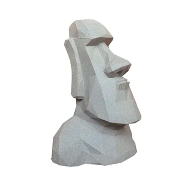 Velikonočni Otok, Kipi 3D Papir Model DIY Priročnik Ustvarjalni Dom Deco figuric Uganke, ki so Ročno Izdelani Srčkan Papir Obrti Darilo Igrače