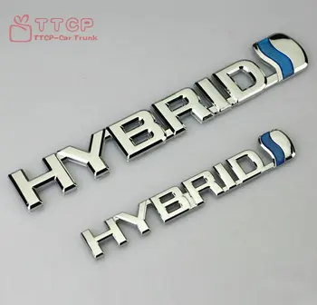 1 KOS 3D HIBRIDNI Nalepke Značko Emblem Avto Logotip za Toyota Hibrid, Osebno Preuredi HIBRIDNI POGON Avto Styling