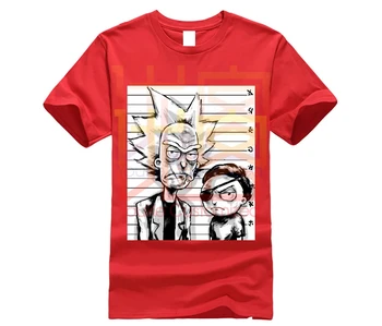 Kul Rick Morty moški majica s kratkimi rokavi 2020 Anime Poletne majice Rick & Morty svetov folk črno Bel Fitnes Risanka tee shirt homme