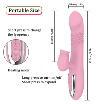 G Spot Vibrator Rabbit Vibrator Samodejno Thrusting Pulsator Sex Igrače Za Ženske Klitoris Stimulator Vagina Massager Igre Za Odrasle Igrača