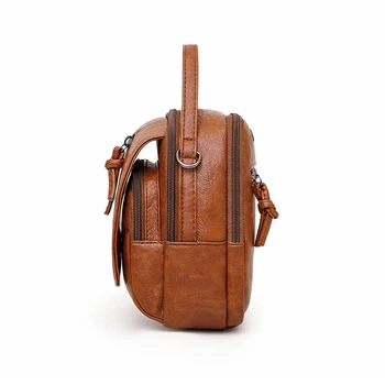Luksuzni oblikovalec dame rami messenger bag mini vrečko mehko PU usnja ženski vrečko 2020 poletje novo dvojno zadrgo torbici