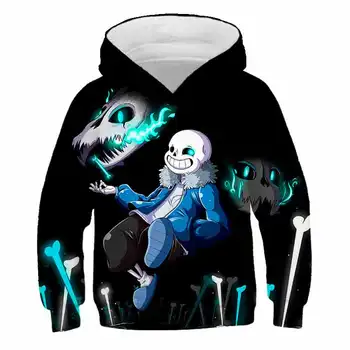 Najnovejši Undertale Igro 3D tiskanja Otroci risanka hoodies moda fant, dekle hoodie puloverju Otrok kostum Majica Ulične vrhovi
