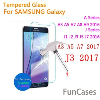 Zaščitnik zaslon Kaljeno Steklo za Samsung Galaxy S3 S5 S4 S6 Note3 4 5 A8 + 2018 A530 A730 A3 A5 A7 2017 J1 J2 J3 J5 J7 2016