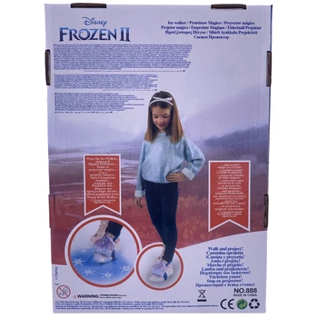 2020 NOVE Disney Zamrznjeno 2 Elsa PVC Dejanje igrača Snežinka obliko stopala sijaj, pokrov nastavka za bliskavico Darilo za Otroke