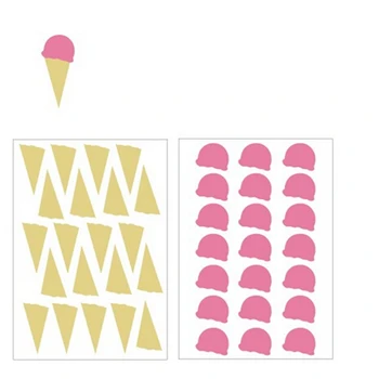 Risanka Malo Sladoled Stenske Nalepke, Stenske Nalepke, Izmenljive sladko poletje Sladica dekoracijo umetnosti Steno Decors