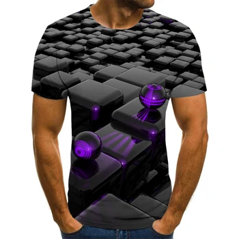 3DT rokavi moški in ženske psihedelični T-shirt tiskanje omotica T-shirt priložnostne črna luknja tiskanje črna majica s kratkimi rokavi