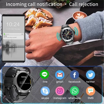 LIGE Pametno Gledati Moške Srčnega utripa, Krvnega Tlaka, Spremljanje IP68 Vodotesen Glasbe Smartwatch Šport na Prostem Pazi za Xiaomi Huawei