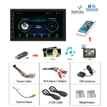 Podofo 2Din Android 8.1 Avto Multimedijski Predvajalnik Auto Radio 2 din GPS, WIFI Za VW Ford Toyota, Nissan Skoda LADA Hyundai Kia Suzuki
