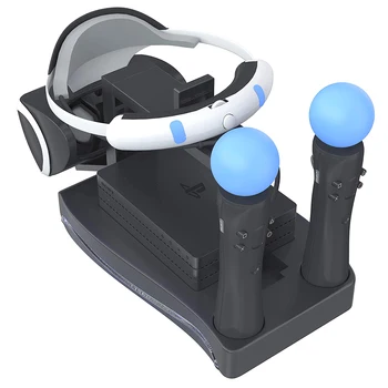 PS4 PS Move VR Polnjenje Shranjevanje Stojalo PSVR Slušalke CUH-ZVR2 2th Nosilec za PS VR Premikanje Predstavitev