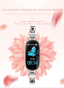 JWMOVE Nepremočljiva Pametno Gledati Ženske Lepo Zapestnico Srčnega utripa Spanja Smartwatch Povezavo IOS Android F18 Band