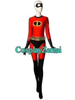 The Incredibles 2 Elastigirl Spandex Ženska Catsuit Superheroj Kostum F ree Dostava Halloween Kostumi za ženske