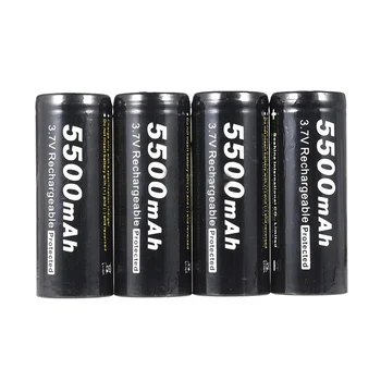 Soshine 4x 26650 3,7 V 5500mAh Li-ionska Baterija za Polnjenje s PCB Varstvo