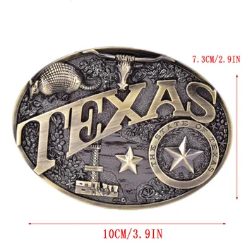 Texas Dolgo Bika Rog Sponko Pasu Zahodne Kavboj & Cowgirl Novost Pasne Zaponke Moda Sponke