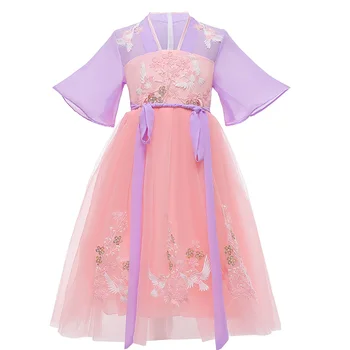 2020 Moda Otrok Princesa Obleko Poletje Dolge Obleke, Han Fu Princesa Rojstni Cosplay, Oblačila Za 3-12 Let