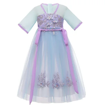 2020 Moda Otrok Princesa Obleko Poletje Dolge Obleke, Han Fu Princesa Rojstni Cosplay, Oblačila Za 3-12 Let