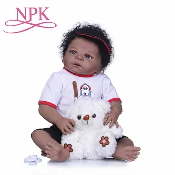 NPK Bebes Prerojeni Lutke Realne Polni Silikona Baby Boy Lutka V Lepe Lase Slog Rodi Živ Lutke Otroka Dekleta Soigralec Igrače