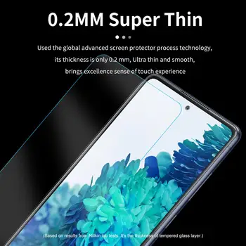 Za Samsung Galaxy S20 FE 2020 Stekla Nillkin neverjetno H+ Pro 2.5 D Krog Rob 0,2 mm Kaljeno Steklo Zaščitnik Zaslon Pokrov