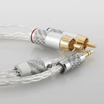 RCA Kabel Hi-fi Stereo 3,5 mm, da 2RCA Audio Kabel za AUX RCA Jack 3.5 Y Cepilec za Ojačevalniki Zvoka Domačega Kina Kabel R
