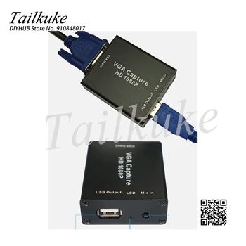 VGA Signala za USB Zajem Video Kartico za Spremljanje Video Posnetek B-ultrazvočno Sliko Trend Slika 1080P Drive Brezplačno
