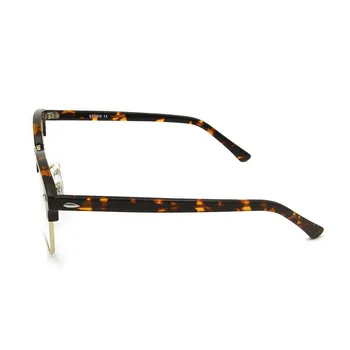 Visoka Kakovost Pol Rimless Očal Okvir Ženske Klub Očala Okvirji Moških Okrogle Očala Clear Leče Pol Rimmed Zakovice Očala
