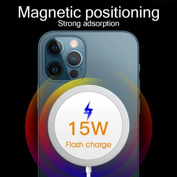 Magnetni Brezžično Polnjenje Za iPhone 12 Pro Max 12 Mini USB Tip-C Polnilnik Priključite Napajalnik PD 20W Hitro Polnjenje Za Apple