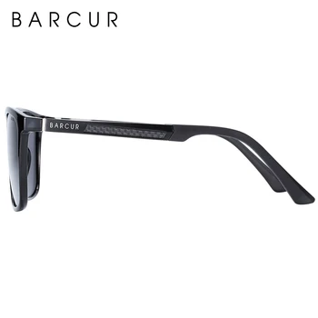 BARCUR Aluminija, Magnezija sončna Očala za Moške TR90 Kvadratnih sončna Očala Ženske Polarizirana Oculos De Sol Feminino