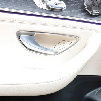 Vrata avtomobila Stikalo za Odklepanje Tipk Sequins Okrasni Pokrov Trim za Mercedes Benz W205 W213 X253 C E Razred GLC-2019