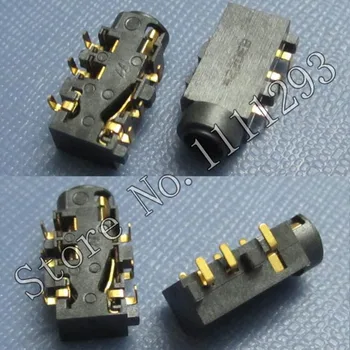 5pcs/veliko Kombinirani Avdio Priključek Priključek za Asus N550 N550JA N550JK N550JV N550LF Q550LF G550JK Vrata za slušalke 6-pin