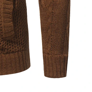 XingDeng turtleneck oblačila volne rokavi moški Jesenski plašč pletenine fashion turtleneck Priložnostne Pulover z Dolgimi Rokavi