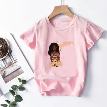 Unisex Novo Roza 2020 Baby Majica Dekle Oblačila Modi Fant T Shirt Leopard Usta Risanka Poletje Vrhovi Za Dekleta 2 3 4 5 6 7 8 9 Let