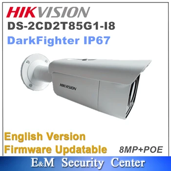 Original Hikvision angleški DS-2CD2T85G1-I8 Zamenjajte DS-2CD2T85FWD-I8 8MP Omrežna Kamera Bullet IR, IP CCTV POE IP67 Reža za Kartico Sd